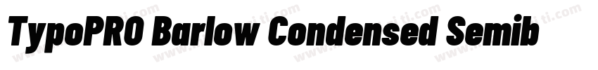 TypoPRO Barlow Condensed Semibold字体转换